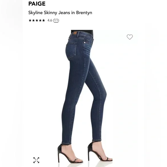 Paige Skyline Skinny Jeans - Size 27 - Picture 3 of 15
